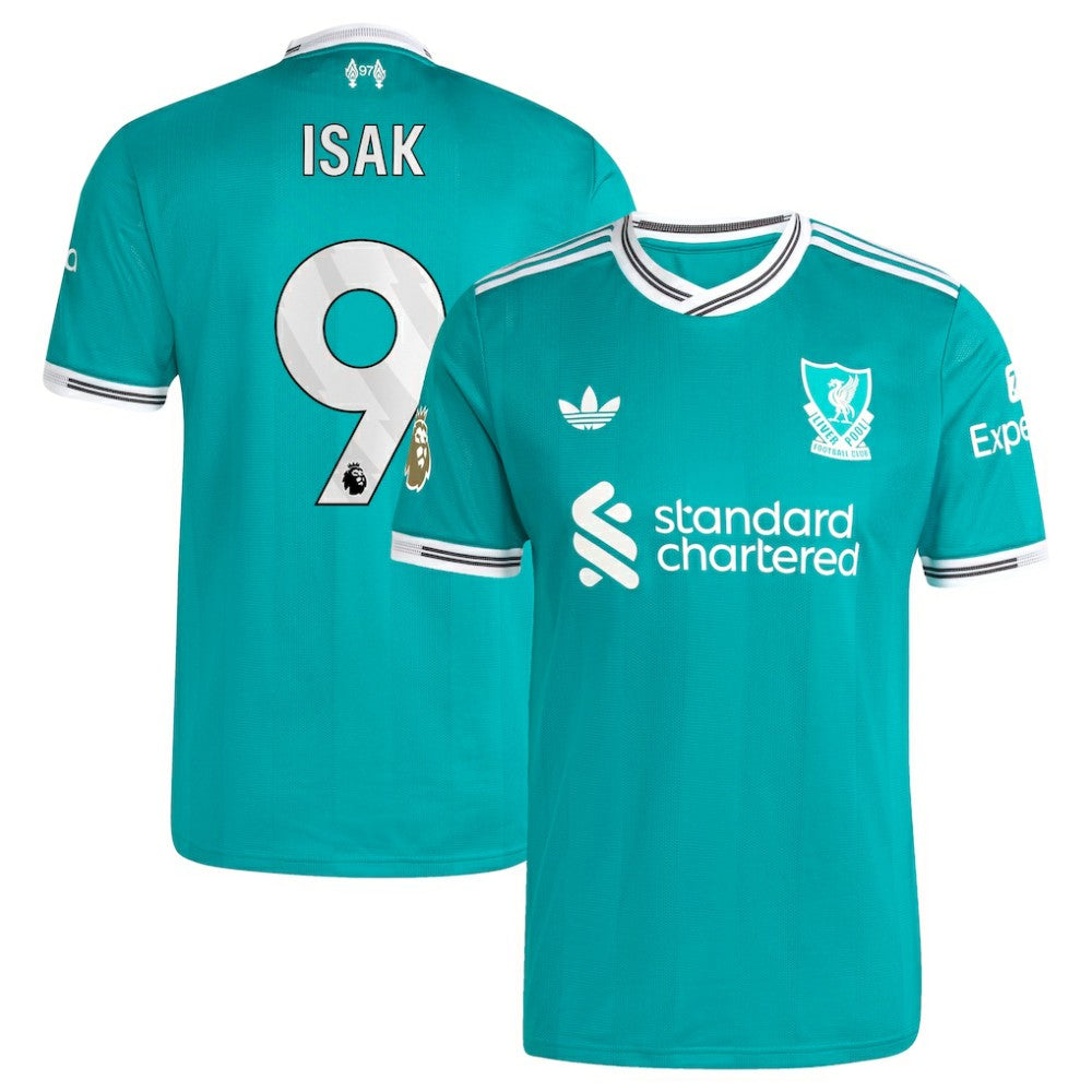 Alexander Isak Liverpool 2025/26 Third Player Jersey - Adidas Green