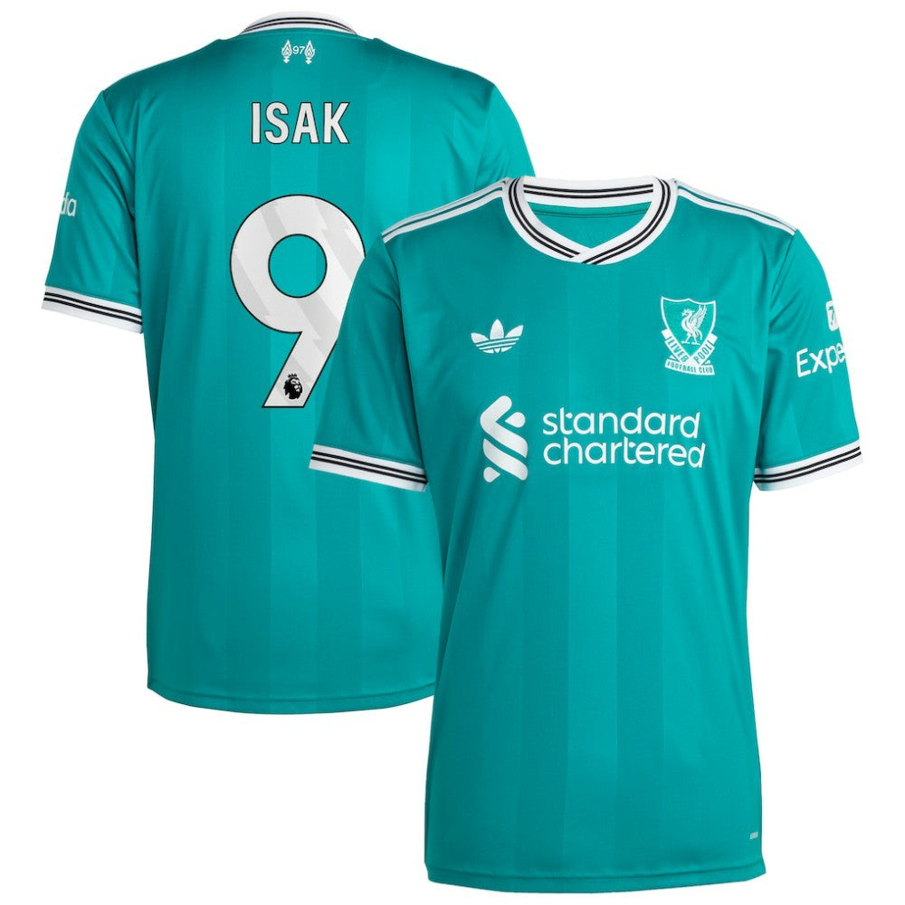 Alexander Isak Liverpool 2025/26 Third Replica Player Jersey - Adidas Green