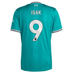 Alexander Isak Liverpool 2025/26 Third Replica Player Jersey - Adidas Green