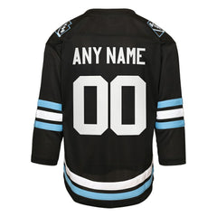 NHL Black Utah Mammoth Youth Home Replica Custom Jersey