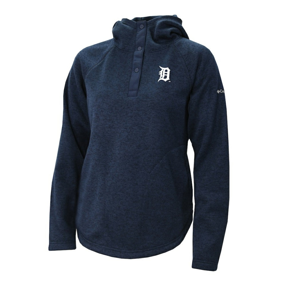 MLB Detroit Tigers Columbia Women's Half-Snap Pullover Hoodie