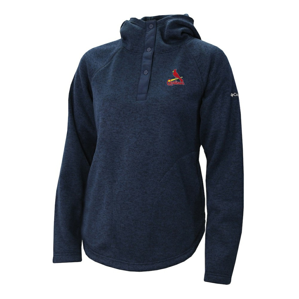 MLB St. Louis Cardinals Columbia Women's Half-Snap Pullover Hoodie