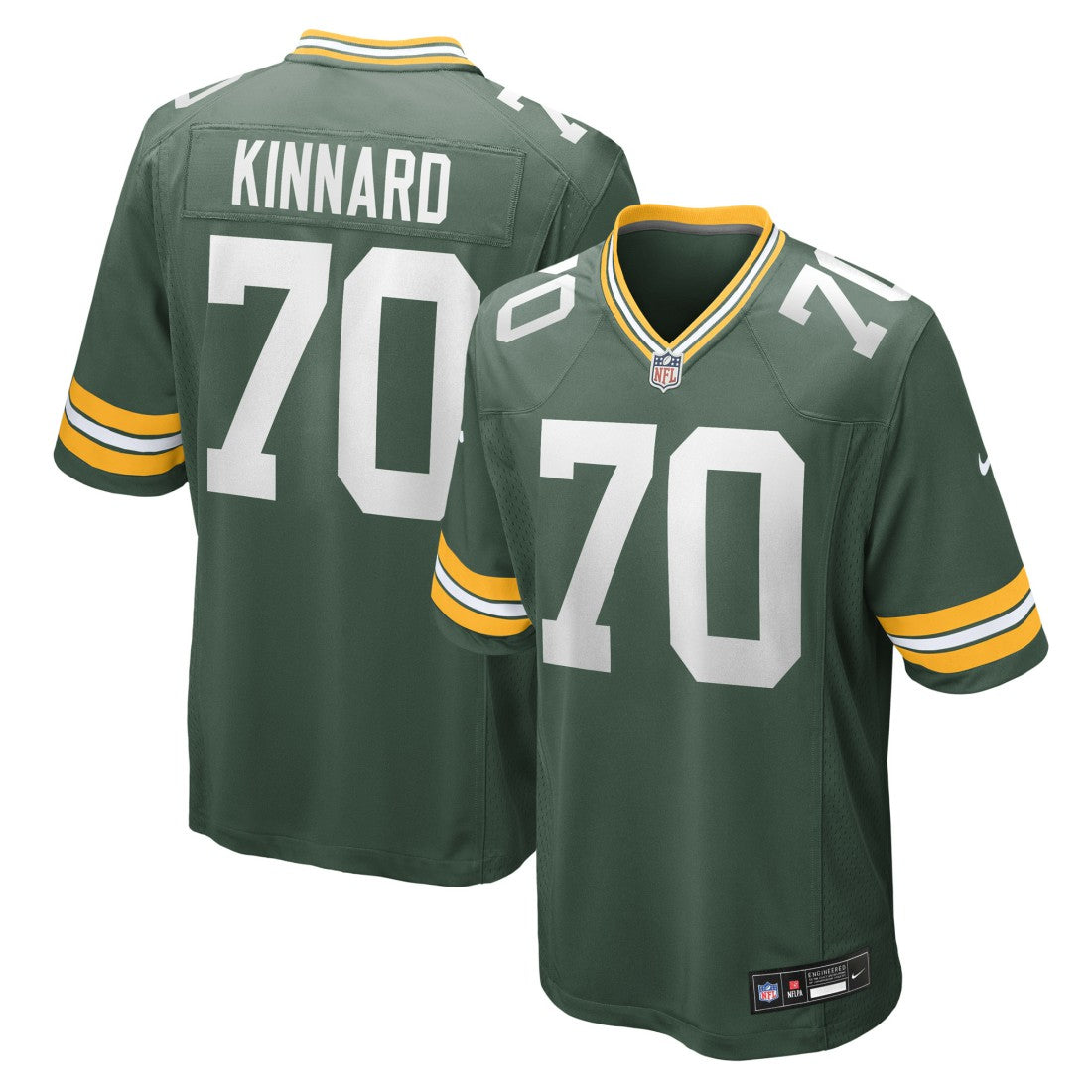 Darian Kinnard  Team Game Jersey - Green Bay Packers