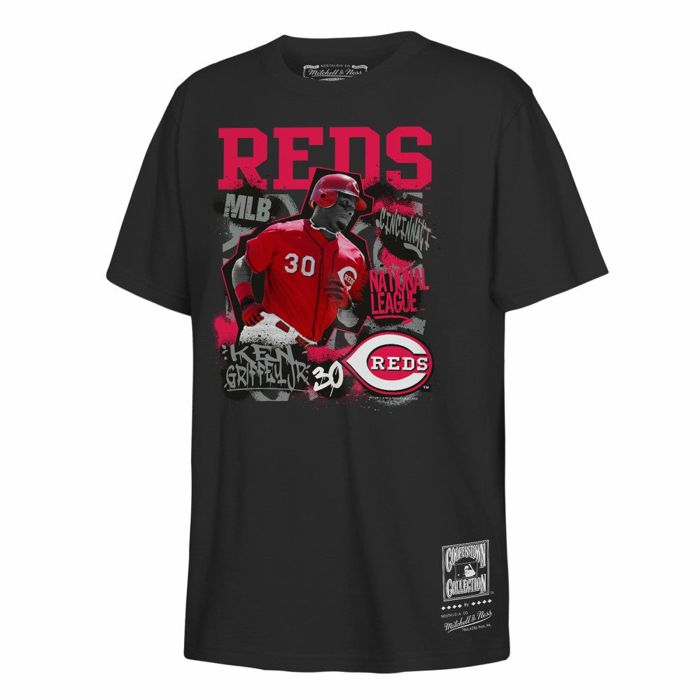 MLB Ken Griffey Jr. Cincinnati Reds Mitchell & Ness Youth Cooperstown Star Moment T-Shirt