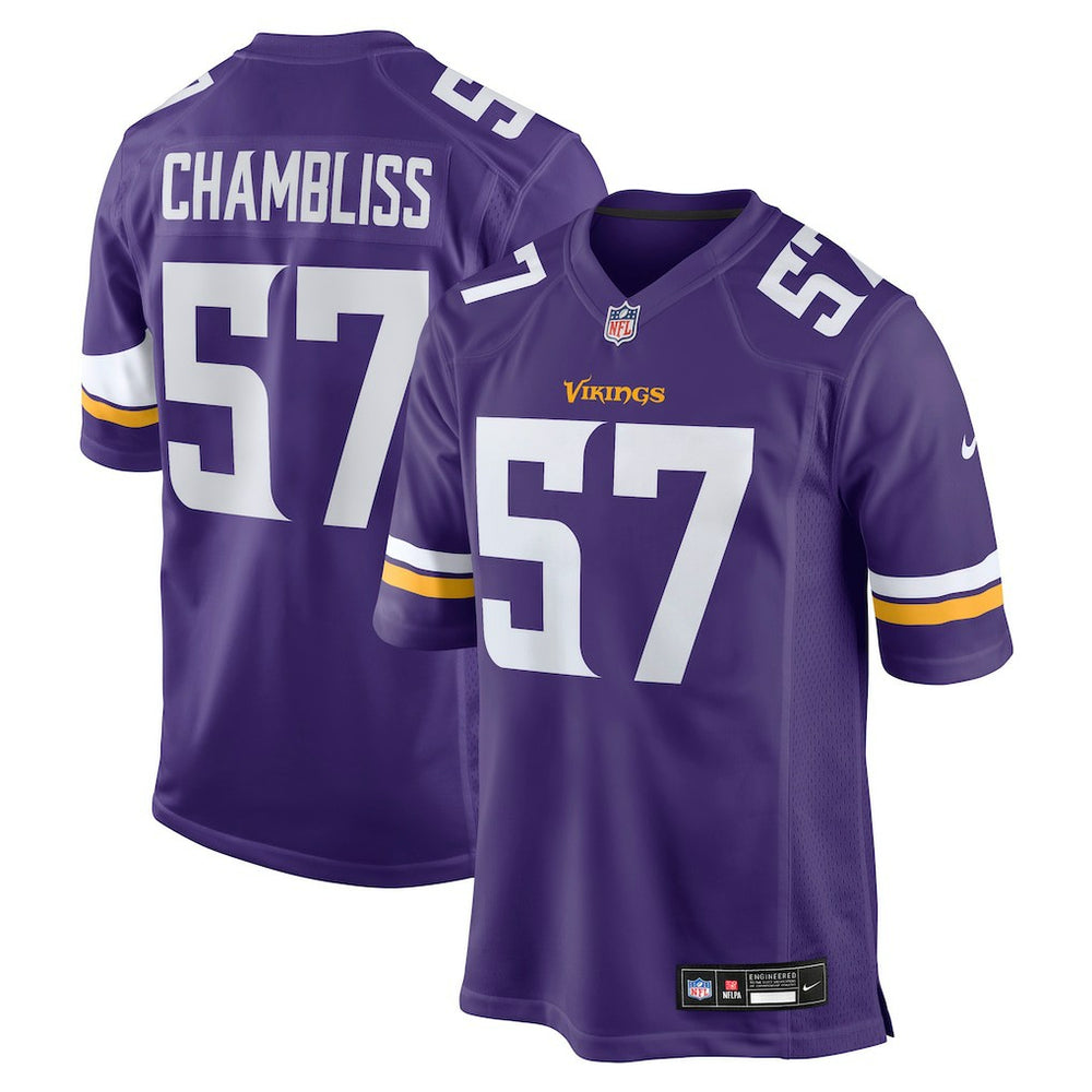 Chaz Chambliss  Team Game Jersey - Minnesota Vikings