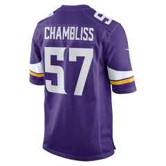 Chaz Chambliss  Team Game Jersey - Minnesota Vikings