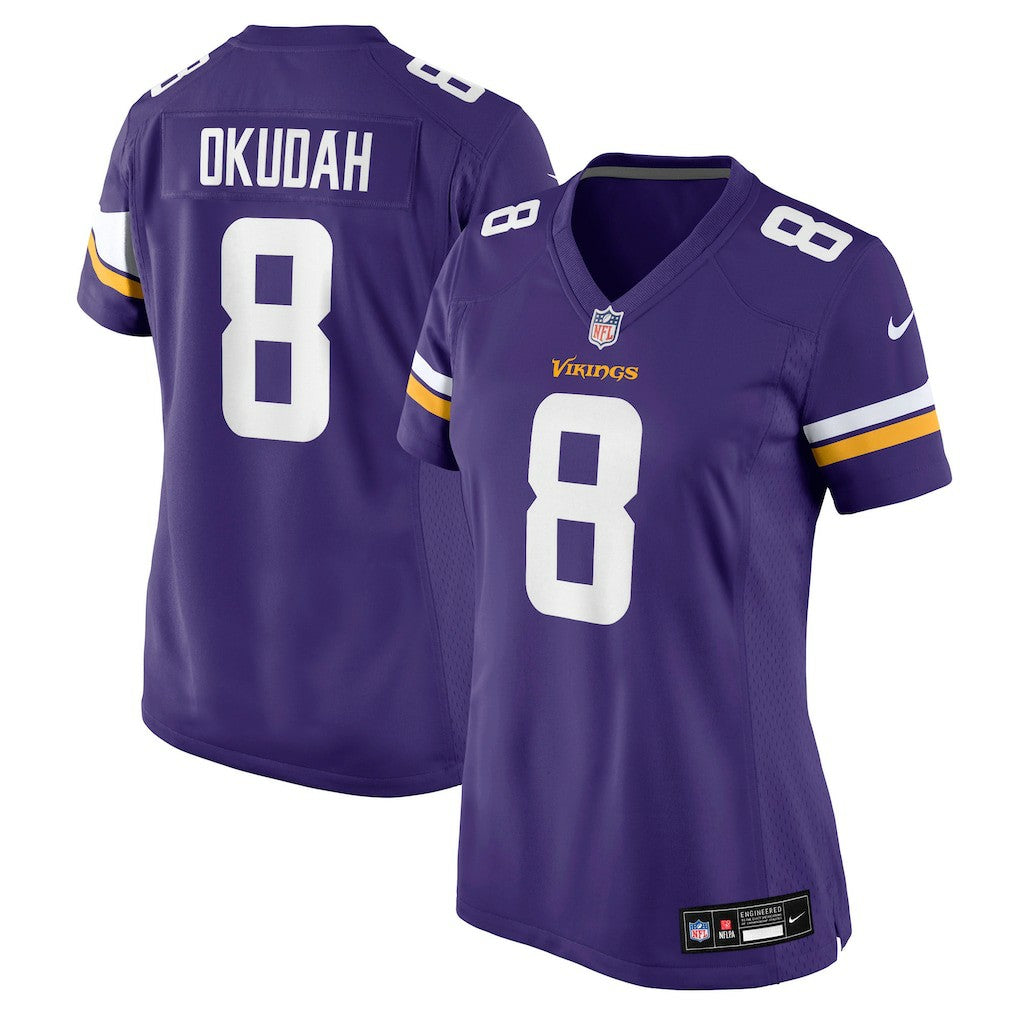 Jeff Okudah  Women's Team Game Jersey - Minnesota Vikings