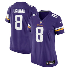 Jeff Okudah  Women's Team Game Jersey - Minnesota Vikings