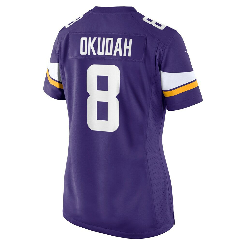 Jeff Okudah  Women's Team Game Jersey - Minnesota Vikings