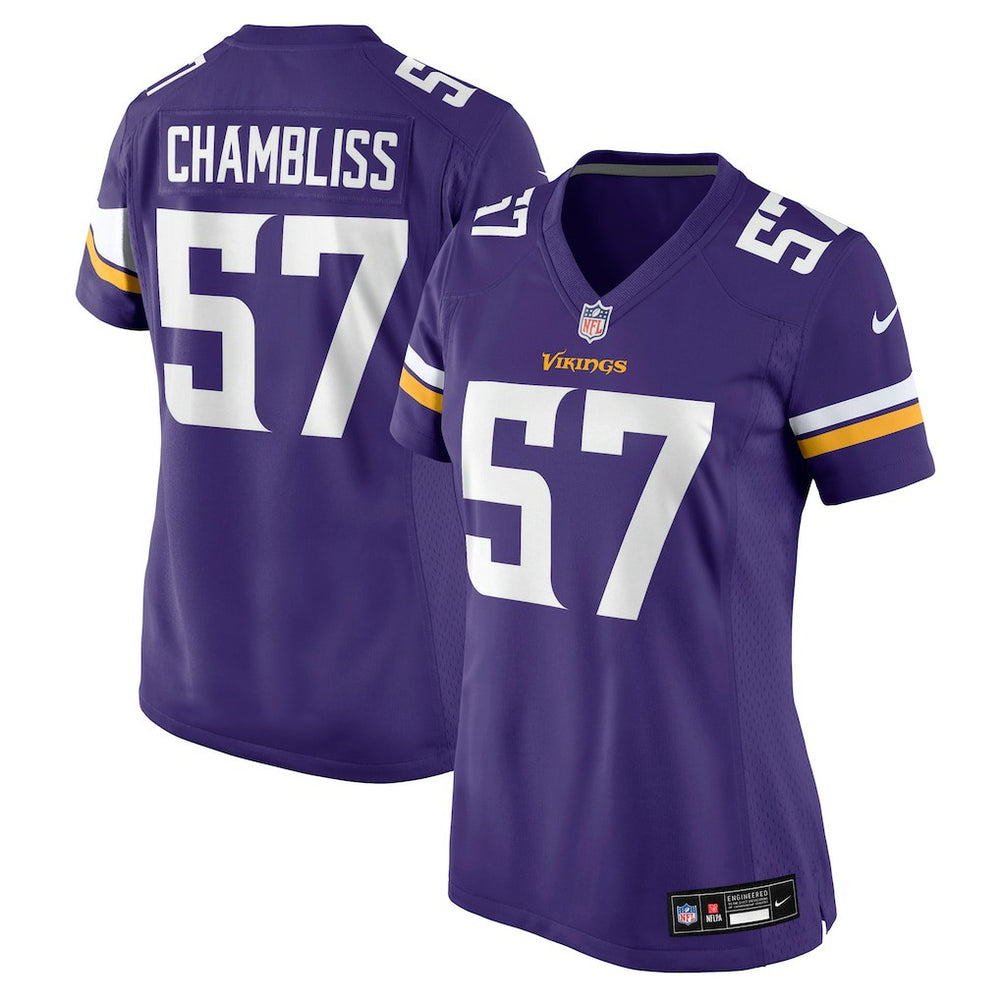 Chaz Chambliss  Women's Team Game Jersey - Minnesota Vikings