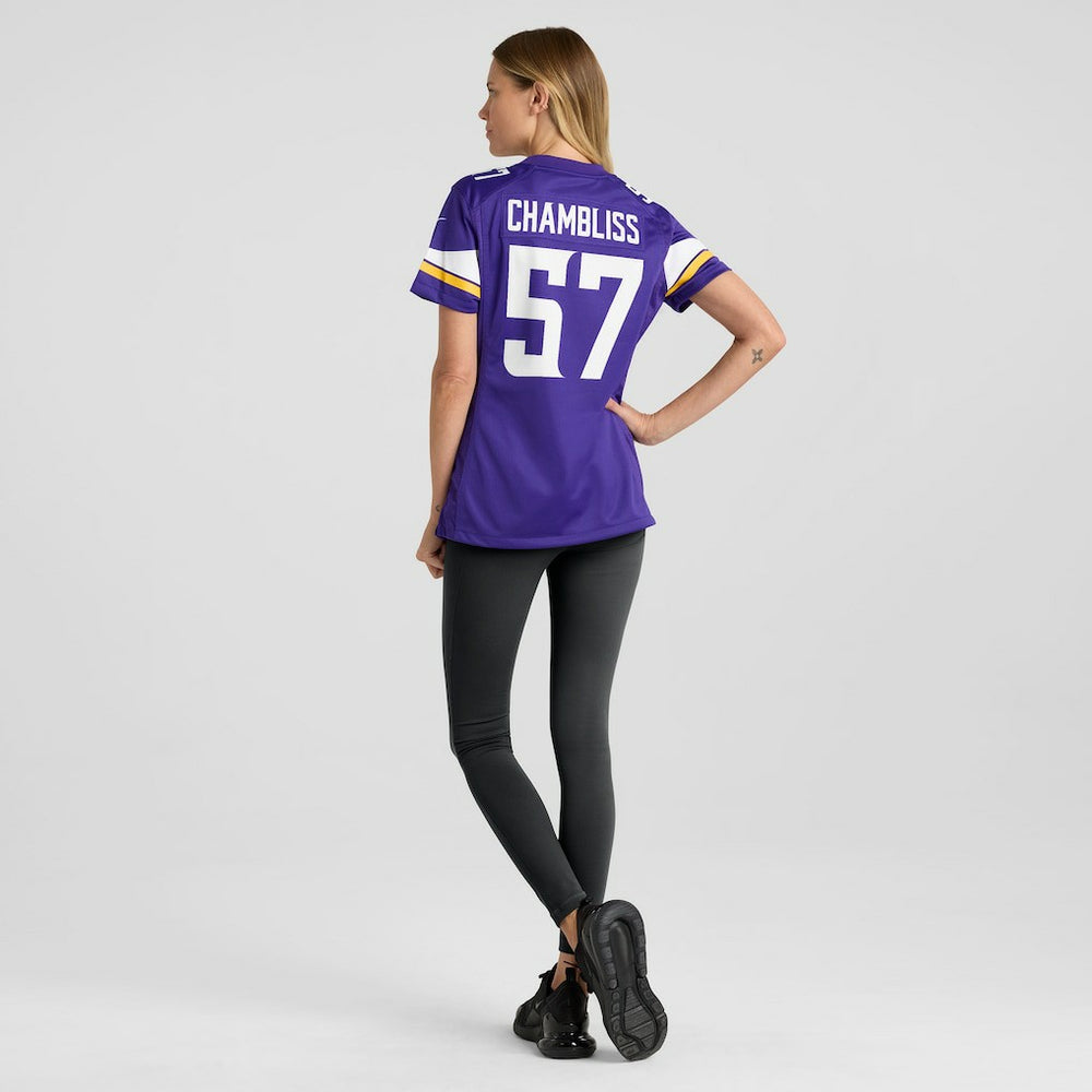 Chaz Chambliss  Women's Team Game Jersey - Minnesota Vikings
