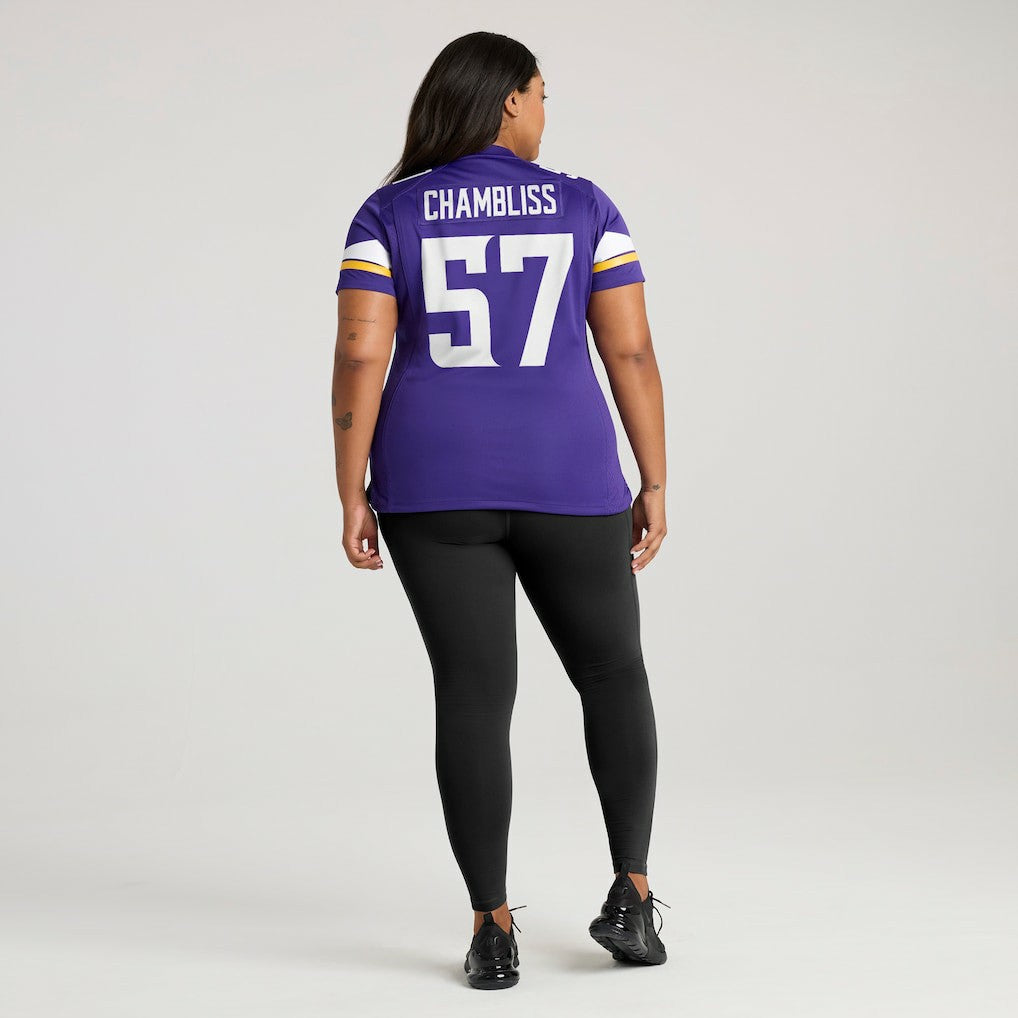 Chaz Chambliss  Women's Team Game Jersey - Minnesota Vikings