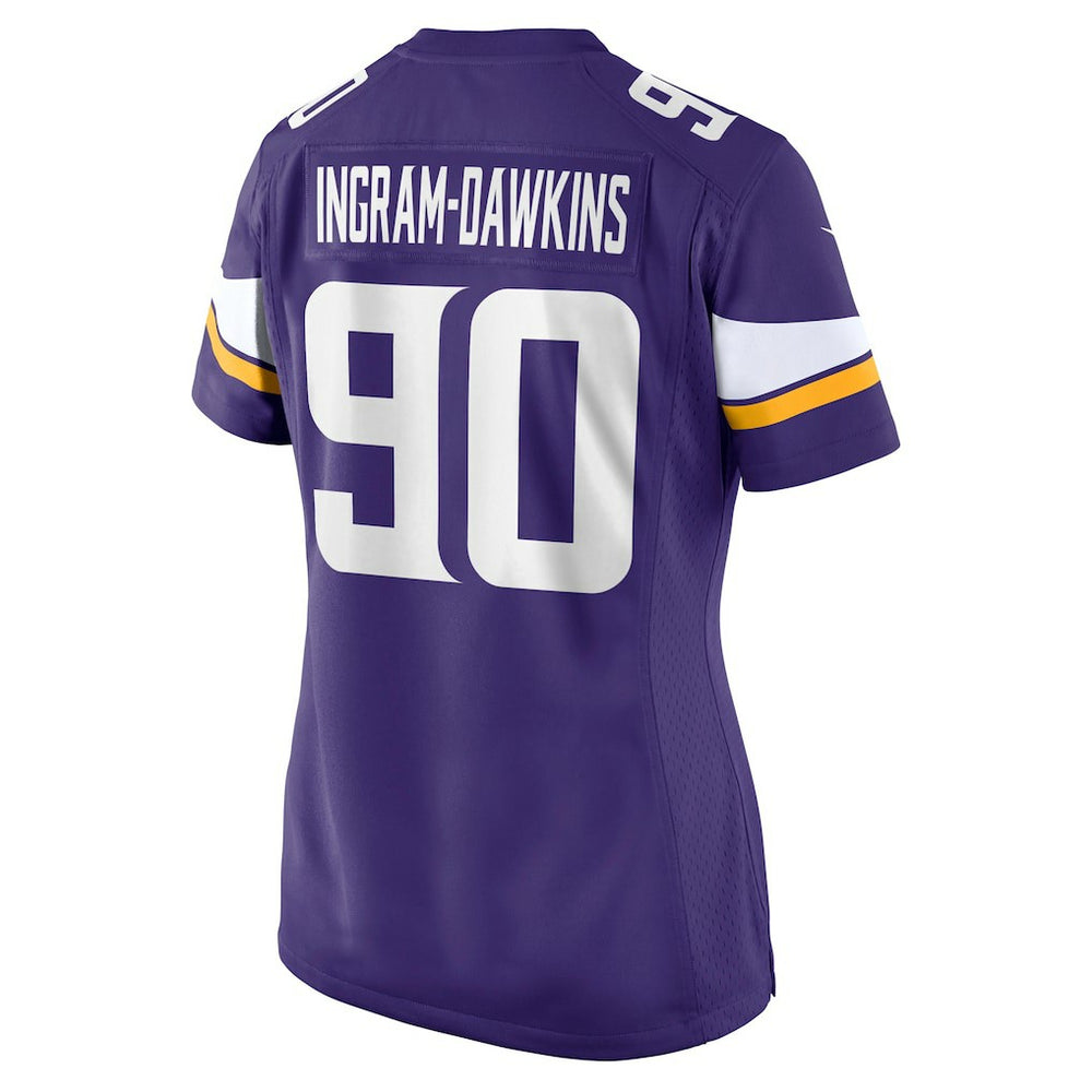 Tyrion Ingram-Dawkins  Women's Team Game Jersey - Minnesota Vikings