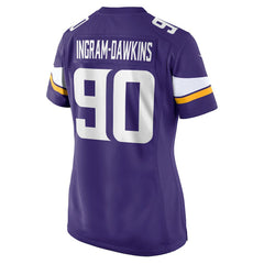Tyrion Ingram-Dawkins  Women's Team Game Jersey - Minnesota Vikings