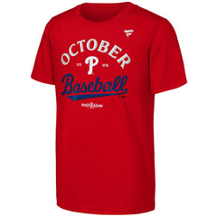 MLB Philadelphia Phillies Fanatics Youth 2025 MLB Postseason Locker Room T-Shirt