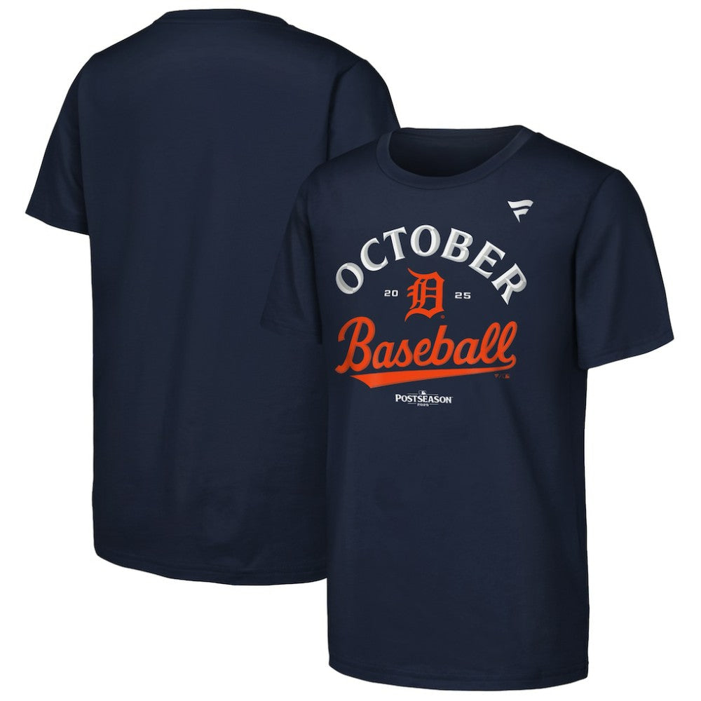 MLB Detroit Tigers Fanatics Youth 2025 MLB Postseason Locker Room T-Shirt