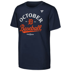 MLB Detroit Tigers Fanatics Youth 2025 MLB Postseason Locker Room T-Shirt
