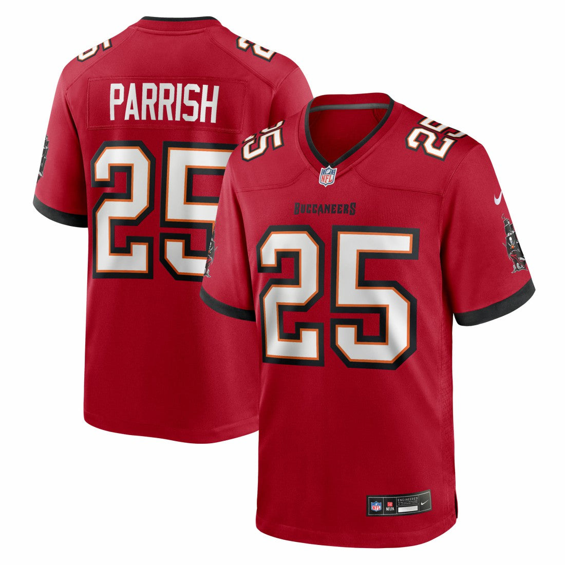 Jacob Parrish  Team Game Jersey - Tampa Bay Buccaneers
