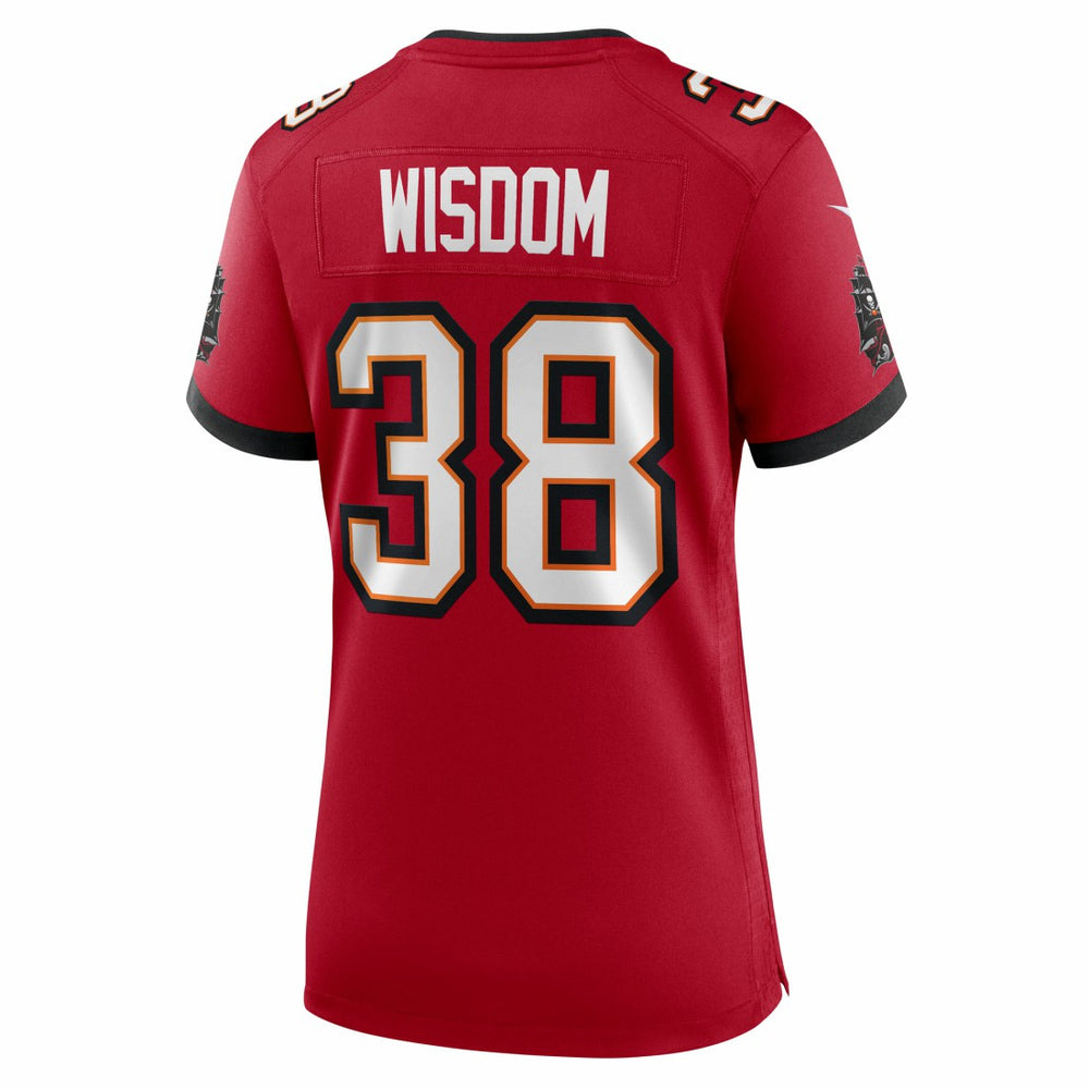 Rashad Wisdom  Women's Team Game Jersey - Tampa Bay Buccaneers