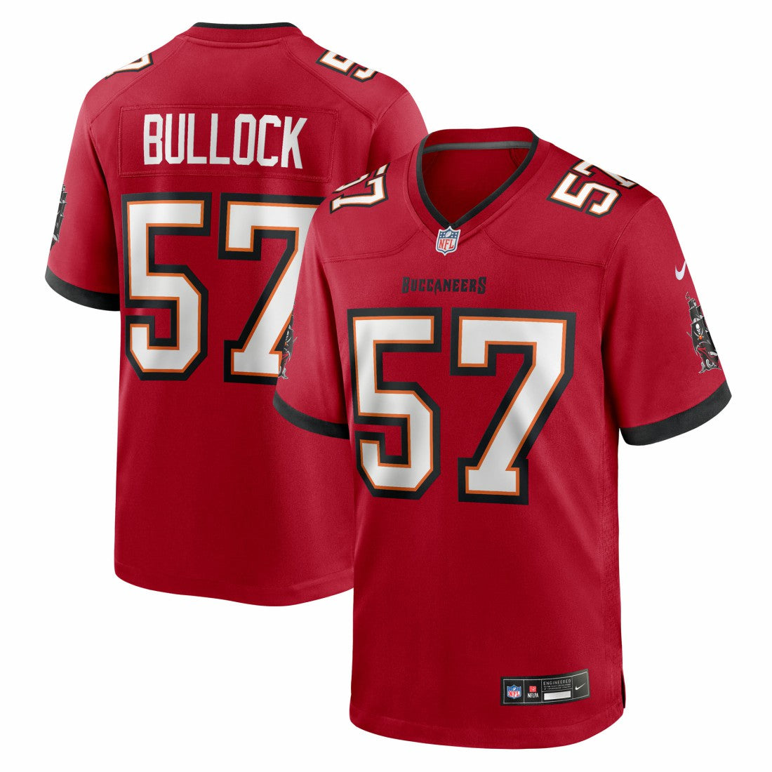 John Bullock  Team Game Jersey - Tampa Bay Buccaneers