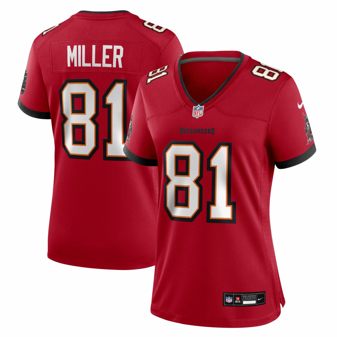 Ryan Miller  Women's Team Game Jersey - Tampa Bay Buccaneers