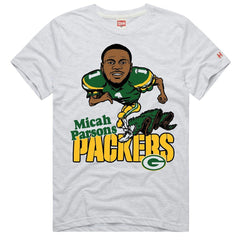 Micah Parsons  Homage Unisex Caricature Player Graphic Tri-Blend T-Shirt - Green Bay Packers