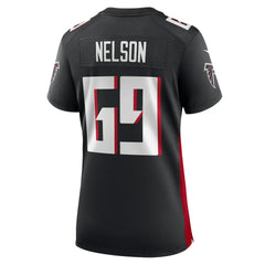 Jack Nelson  Women's Team Game Jersey - Atlanta Falcons