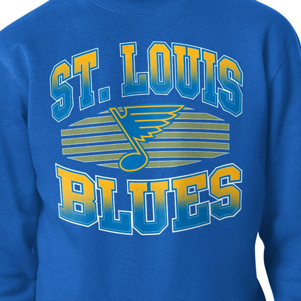 NHL Blue St. Louis Blues Starter Team Grit Graphic Fleece Pullover Sweatshirt