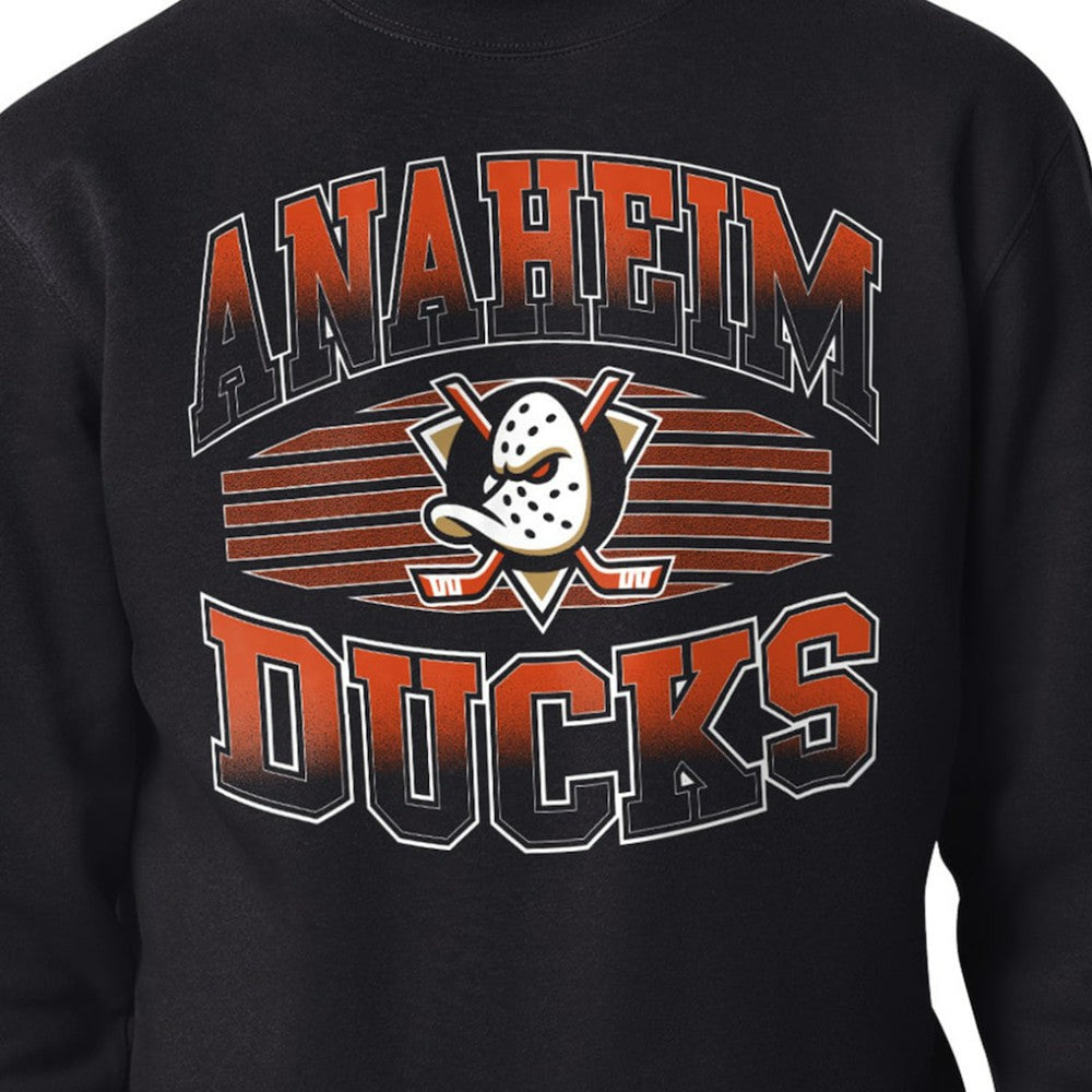 NHL Black Anaheim Ducks Starter Team Grit Graphic Fleece Pullover Sweatshirt