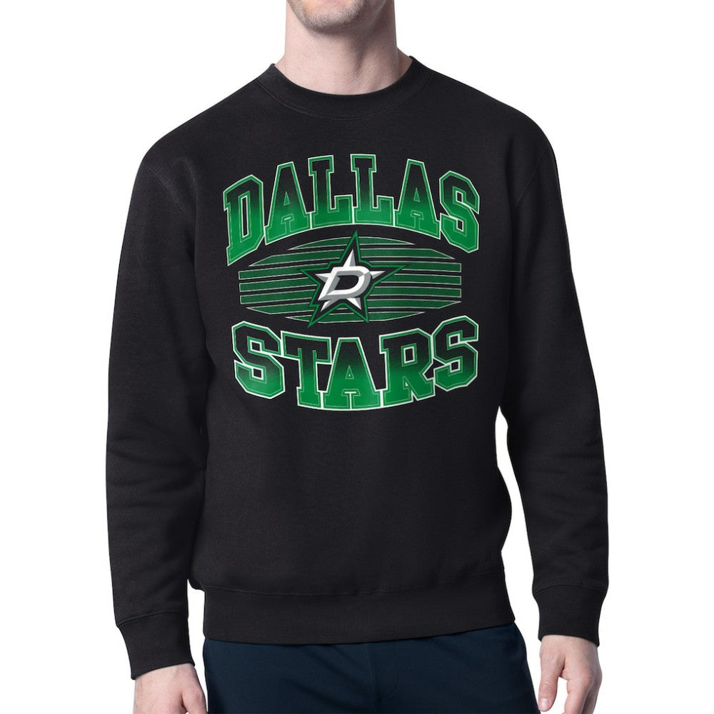 NHL Black Dallas Stars Starter Team Grit Graphic Fleece Pullover Sweatshirt