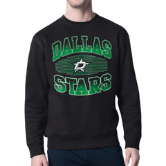 NHL Black Dallas Stars Starter Team Grit Graphic Fleece Pullover Sweatshirt