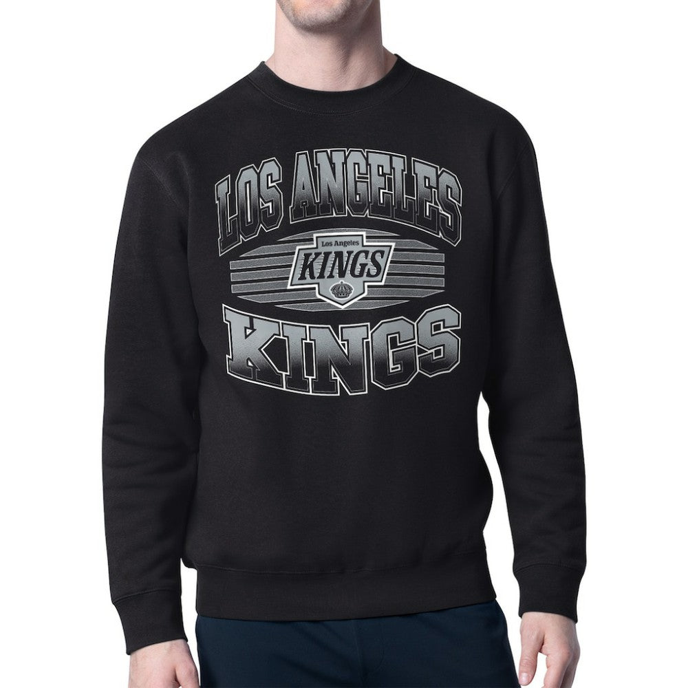 NHL Black Los Angeles Kings Starter Team Grit Graphic Fleece Pullover Sweatshirt