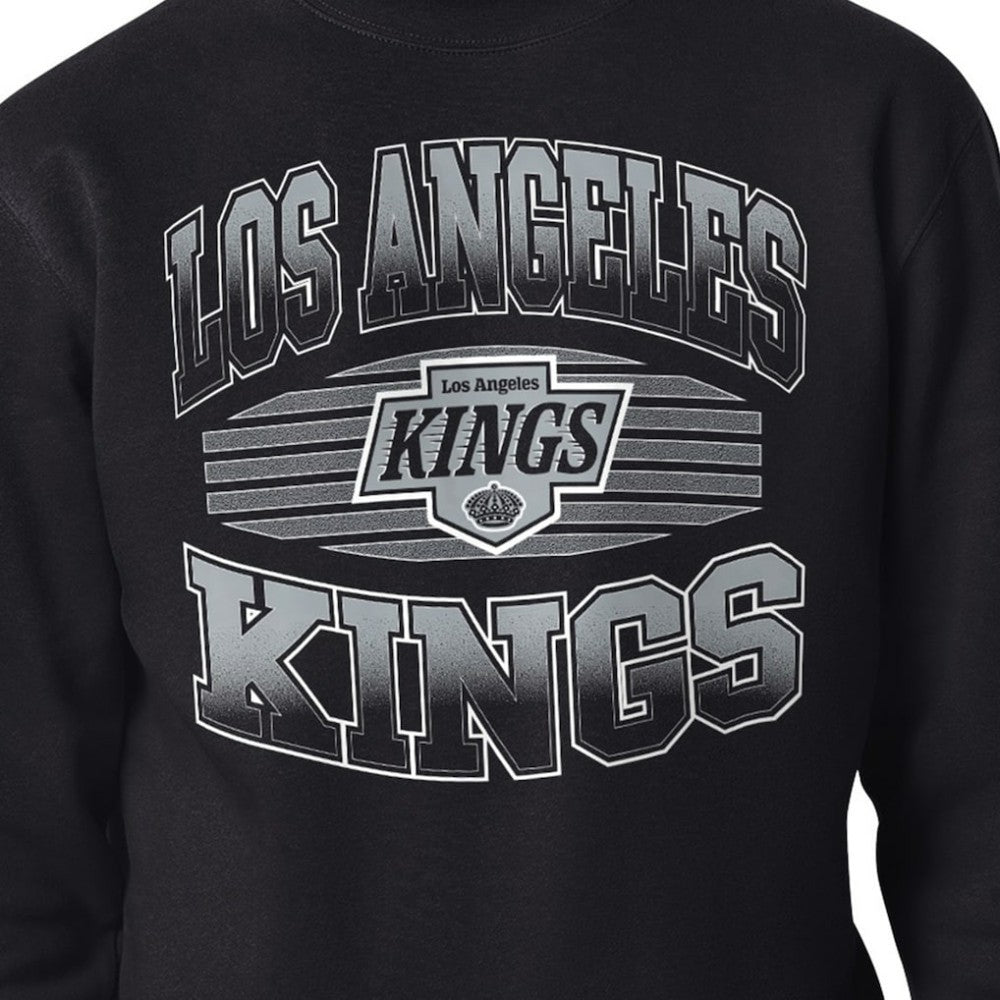 NHL Black Los Angeles Kings Starter Team Grit Graphic Fleece Pullover Sweatshirt