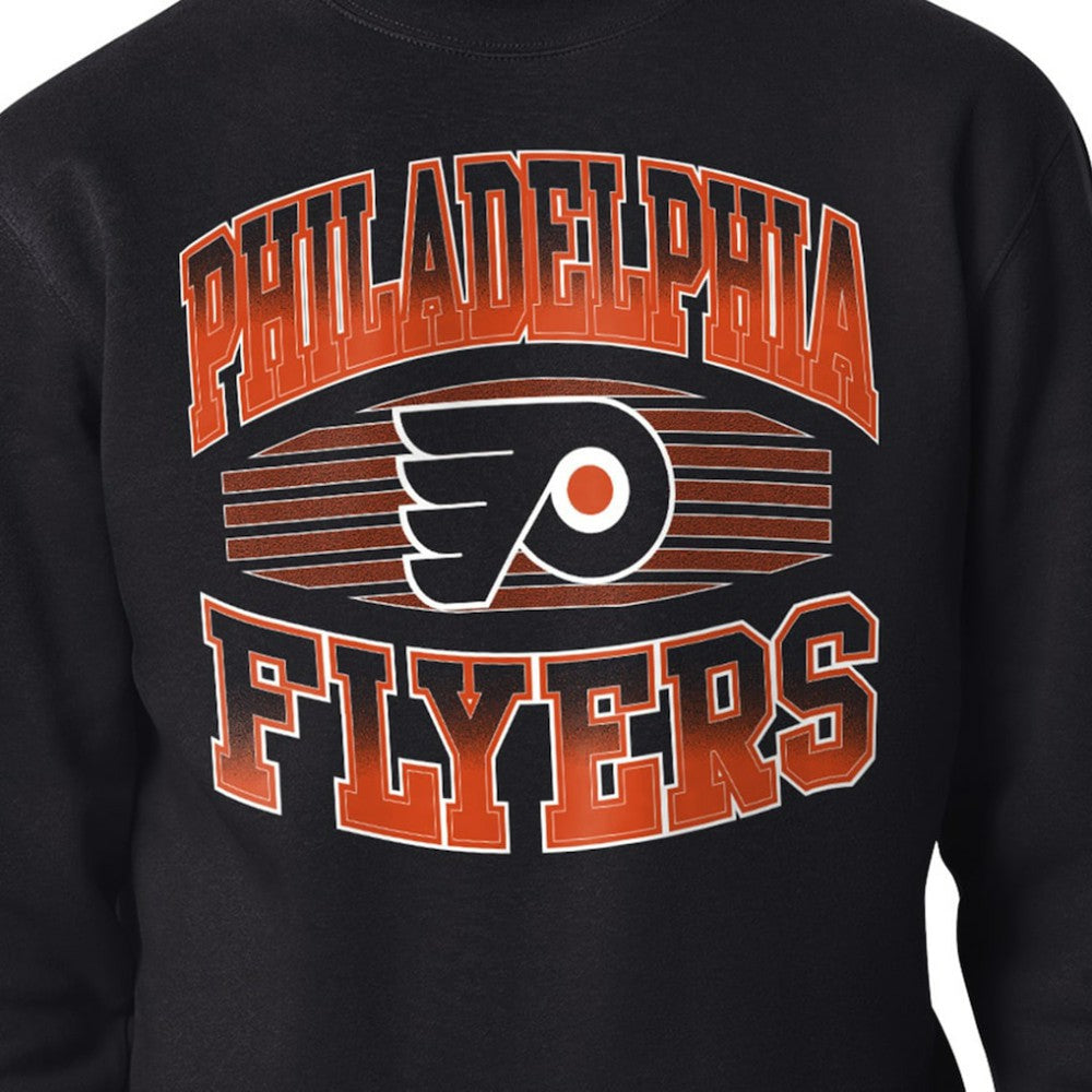 NHL Black Philadelphia Flyers Starter Team Grit Graphic Fleece Pullover Sweatshirt