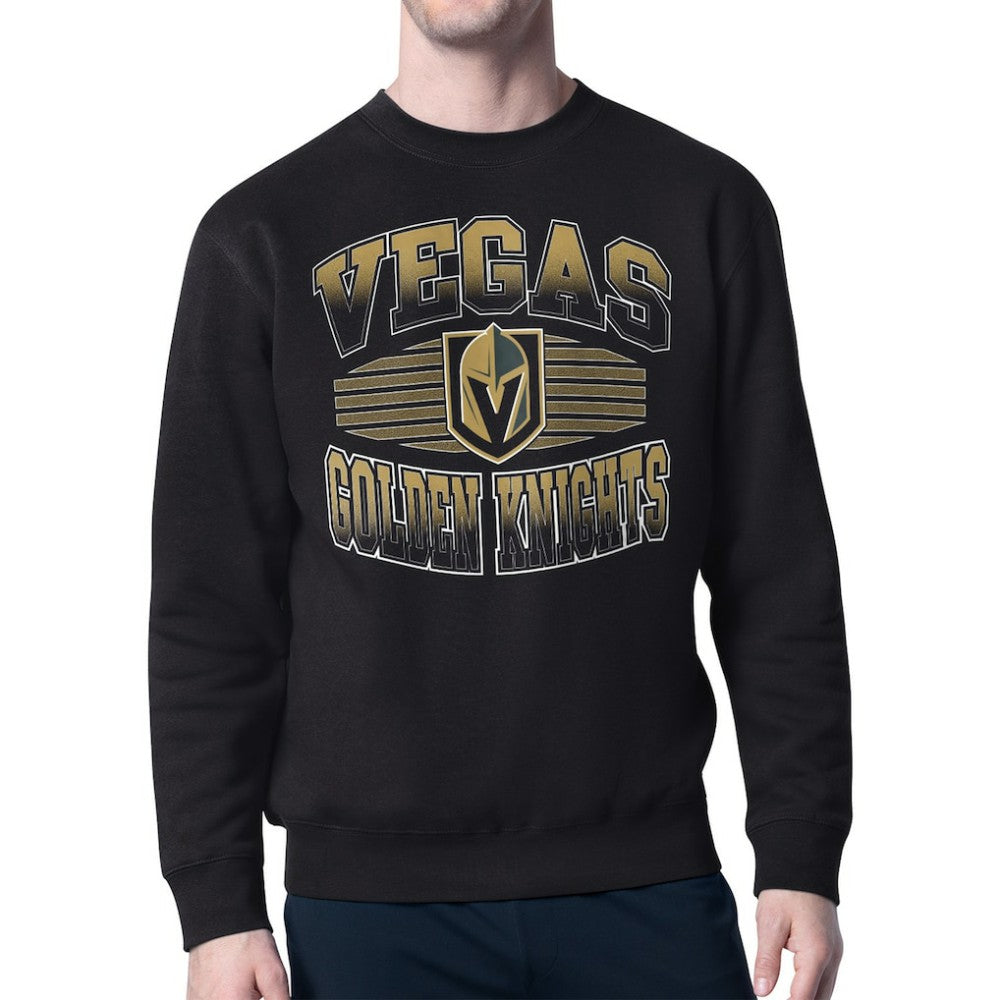 NHL Black Vegas Golden Knights Starter Team Grit Graphic Fleece Pullover Sweatshirt