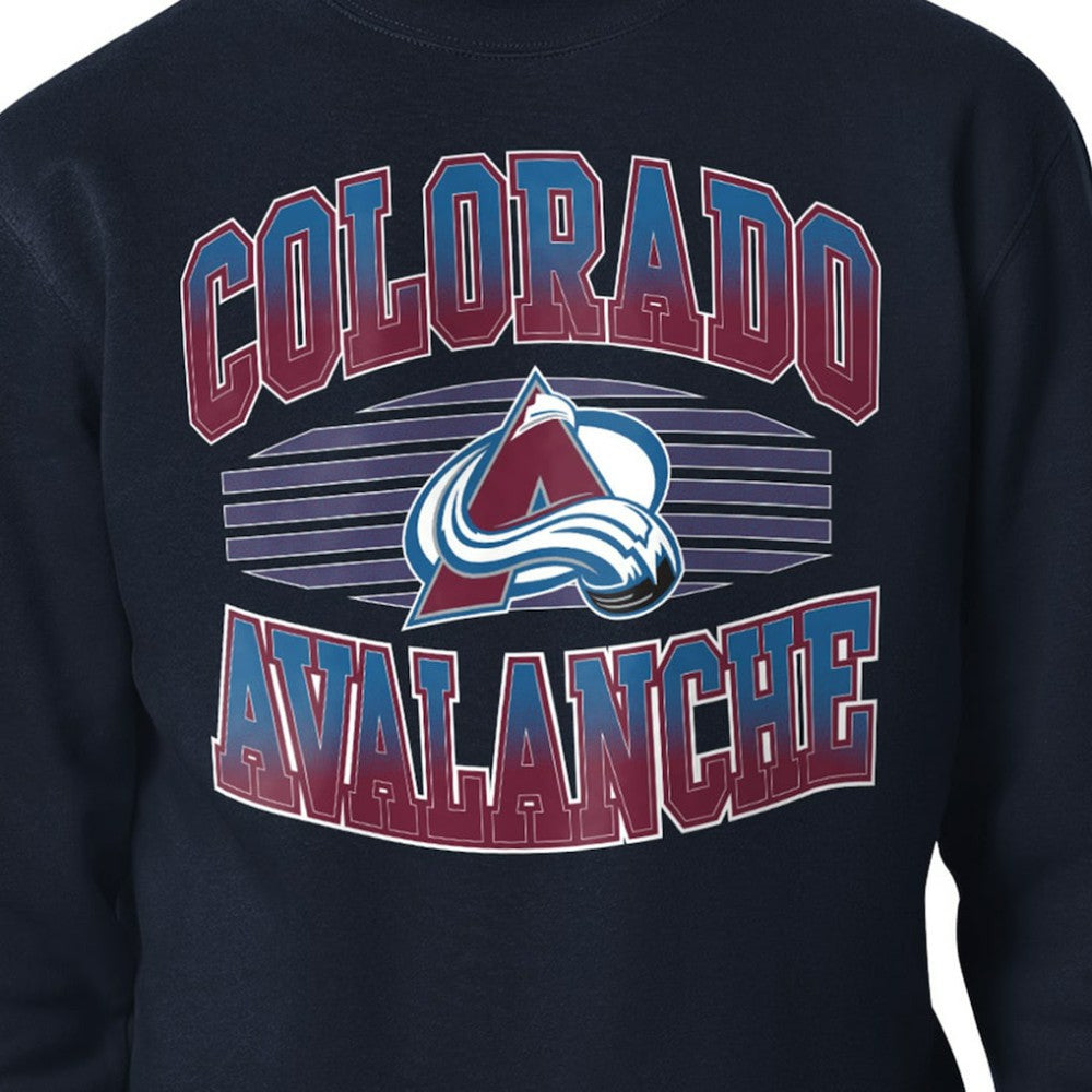 NHL Navy Colorado Avalanche Starter Team Grit Graphic Fleece Pullover Sweatshirt