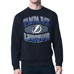 NHL Navy Tampa Bay Lightning Starter Team Grit Graphic Fleece Pullover Sweatshirt
