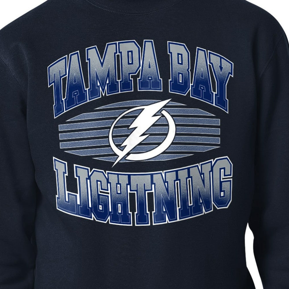 NHL Navy Tampa Bay Lightning Starter Team Grit Graphic Fleece Pullover Sweatshirt