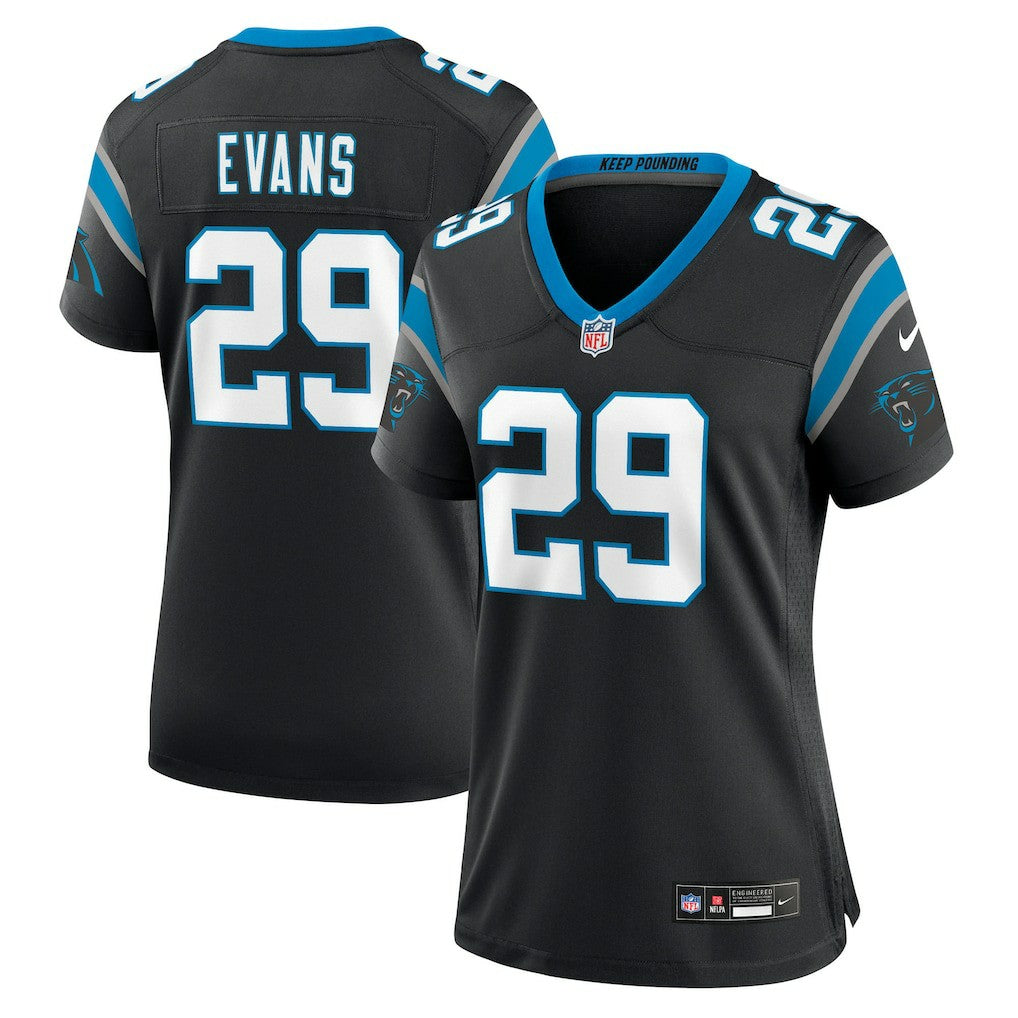 Akayleb Evans  Women's Team Game Jersey - Carolina Panthers