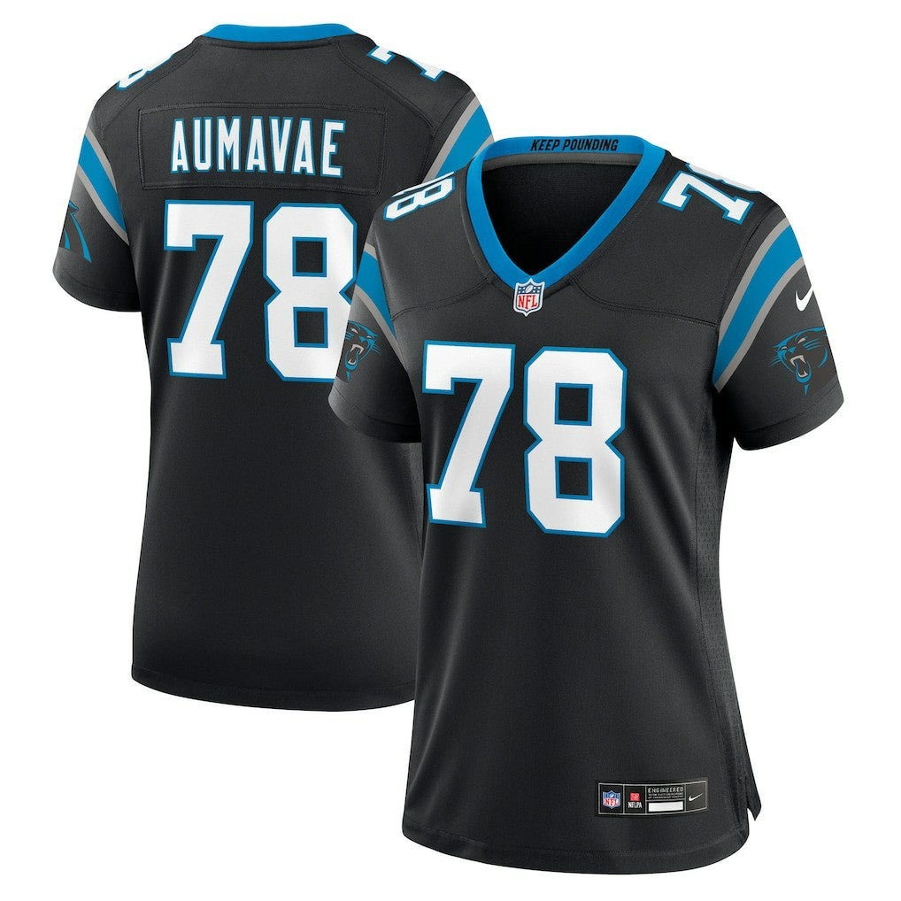 Popo Aumavae  Women's Team Game Jersey - Carolina Panthers