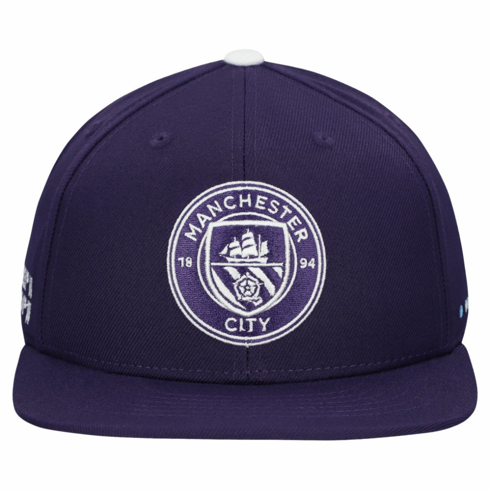 Manchester City Unisex Locale Snapback Hat -  Purple