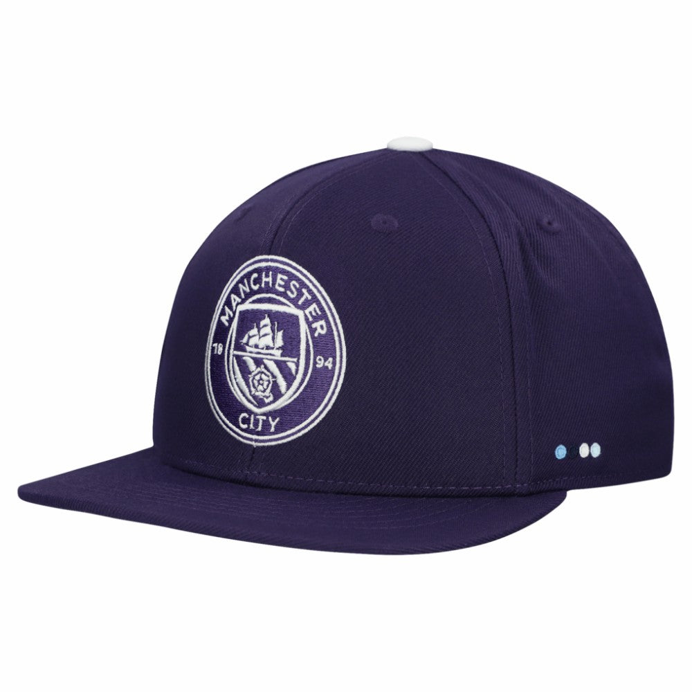 Manchester City Unisex Locale Snapback Hat -  Purple