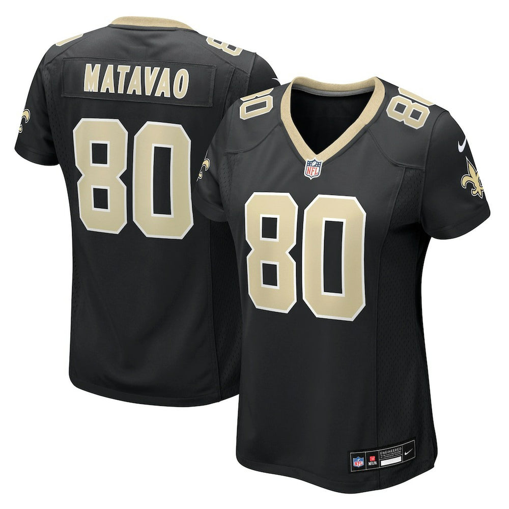 Moliki Matavao  Women's Team Game Jersey - New Orleans Saints