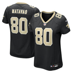 Moliki Matavao  Women's Team Game Jersey - New Orleans Saints