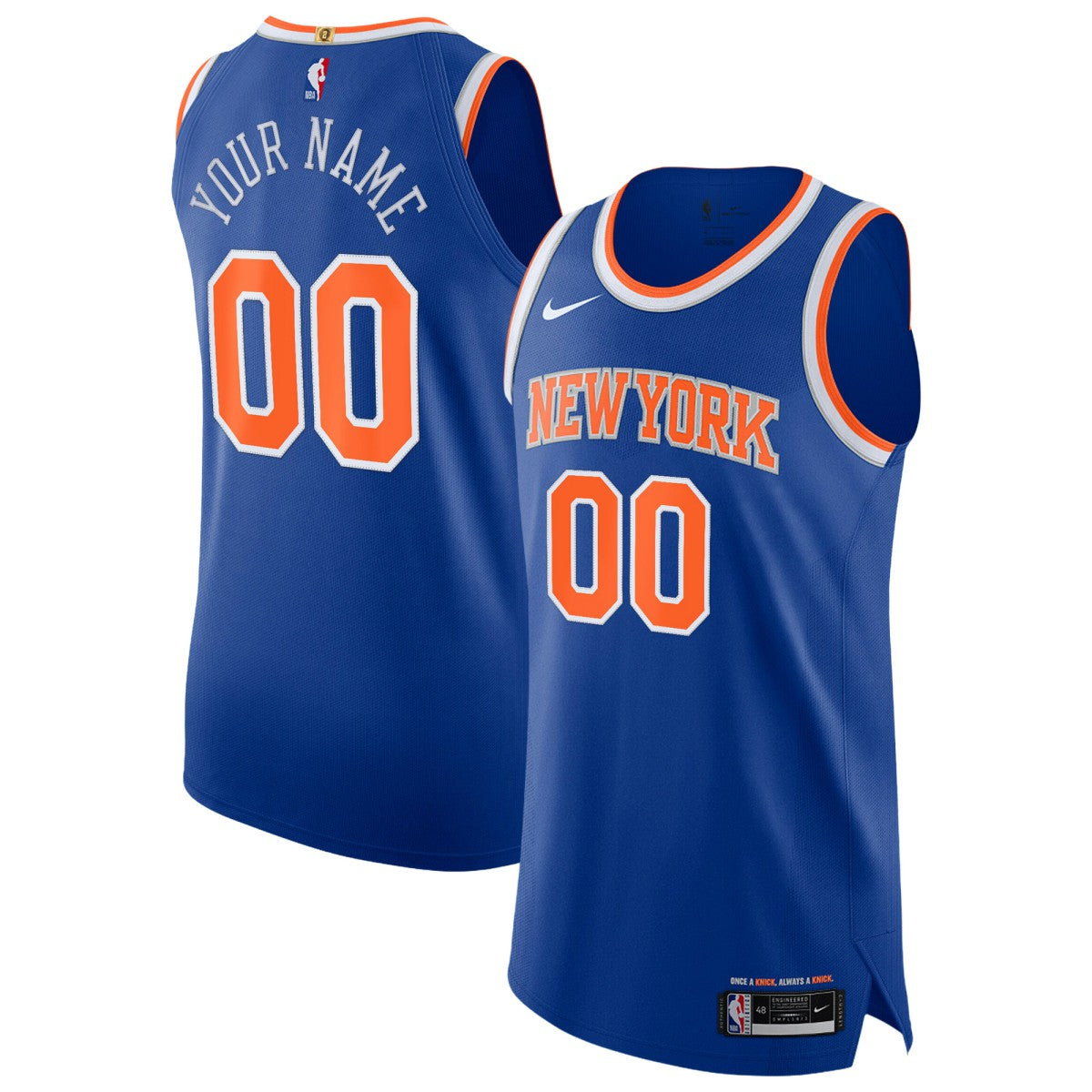 NBA New York Knicks Authentic Custom Jersey