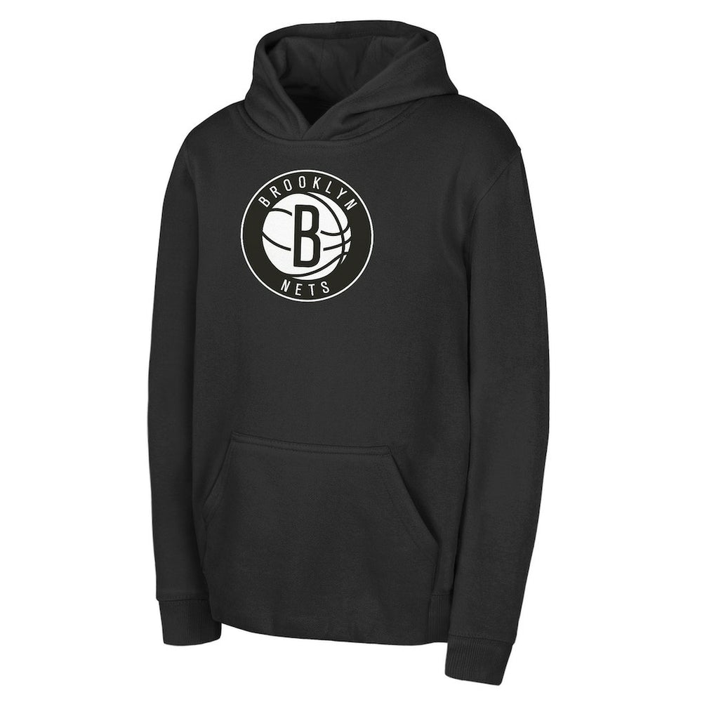 NBA Brooklyn Nets Outerstuff Youth Logo Fleece Hoodie