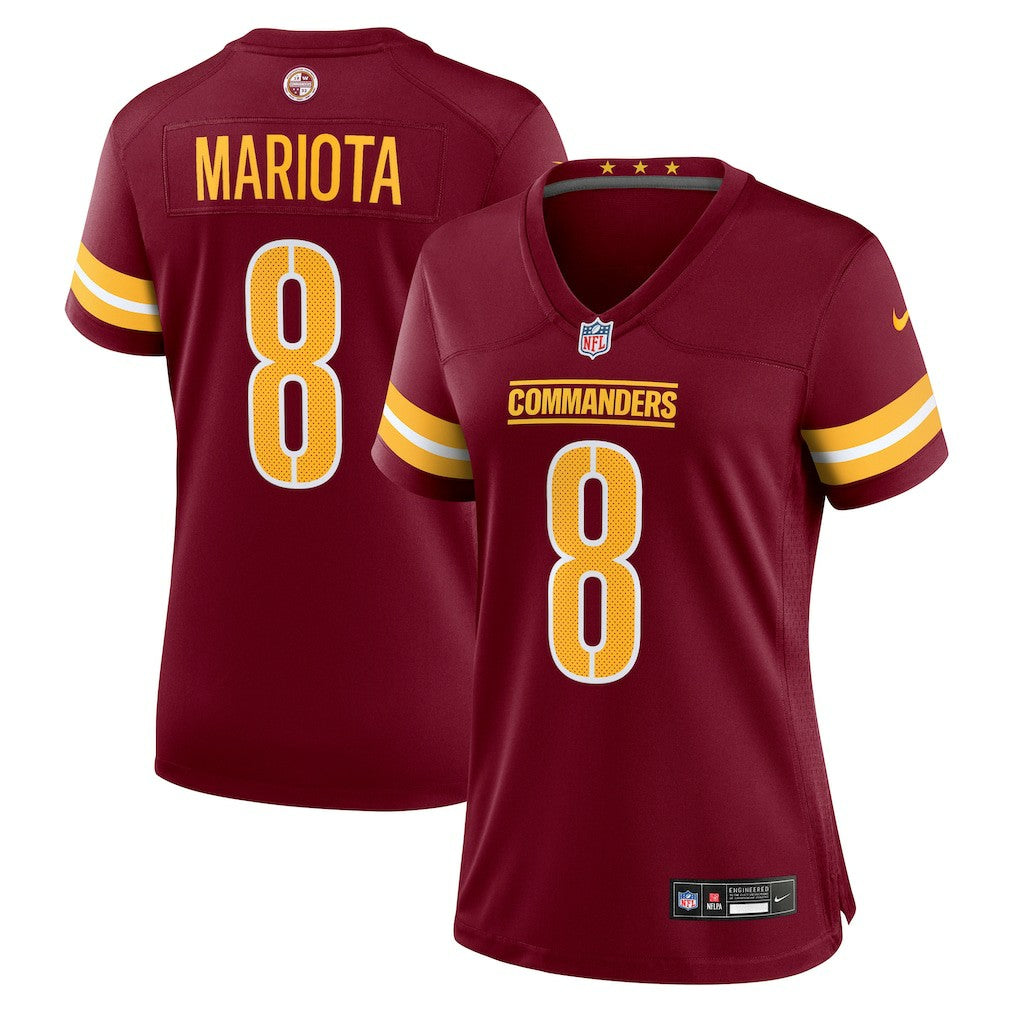 Marcus Mariota  Women's Team Game Jersey - Washington Commanders