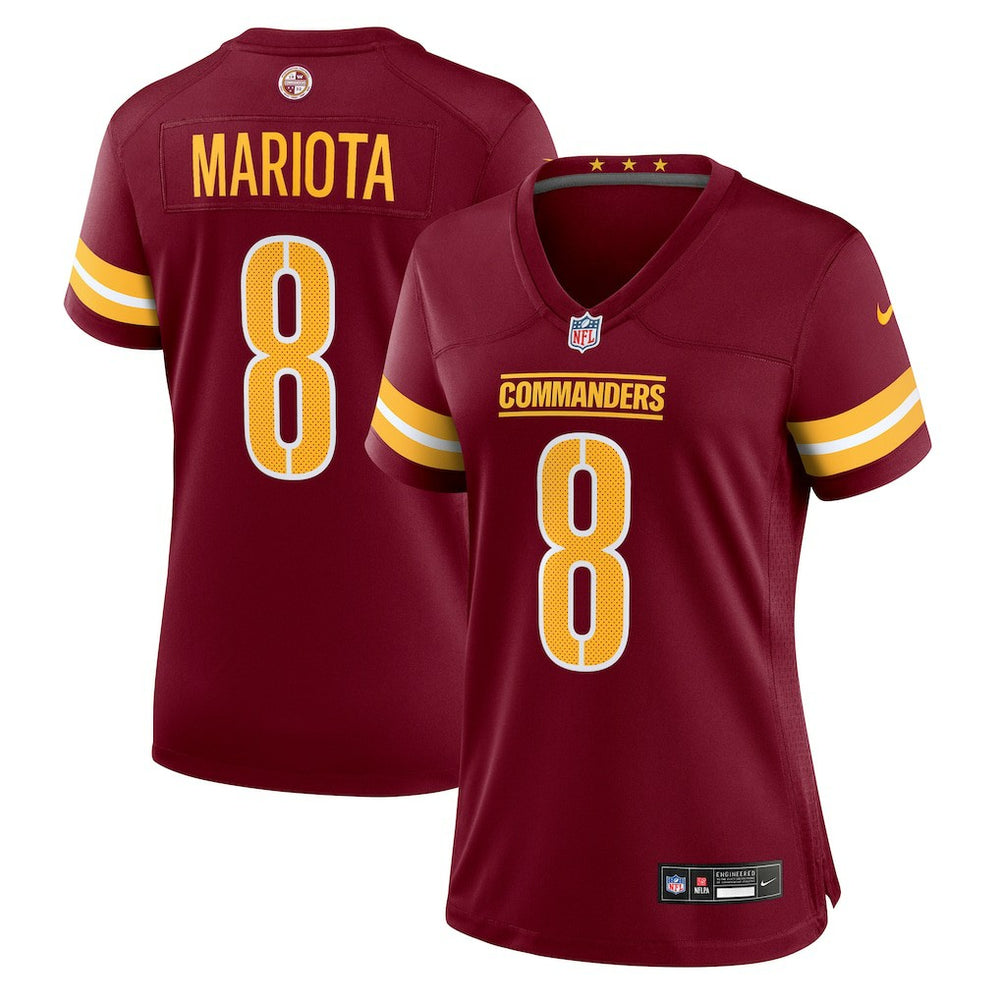 Marcus Mariota  Women's Team Game Jersey - Washington Commanders