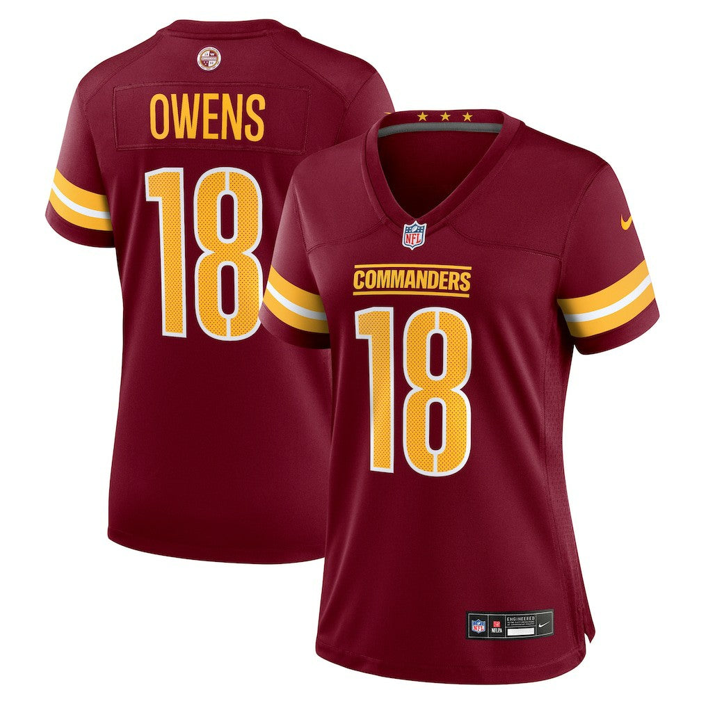 Tyler Owens  Women's Team Game Jersey - Washington Commanders