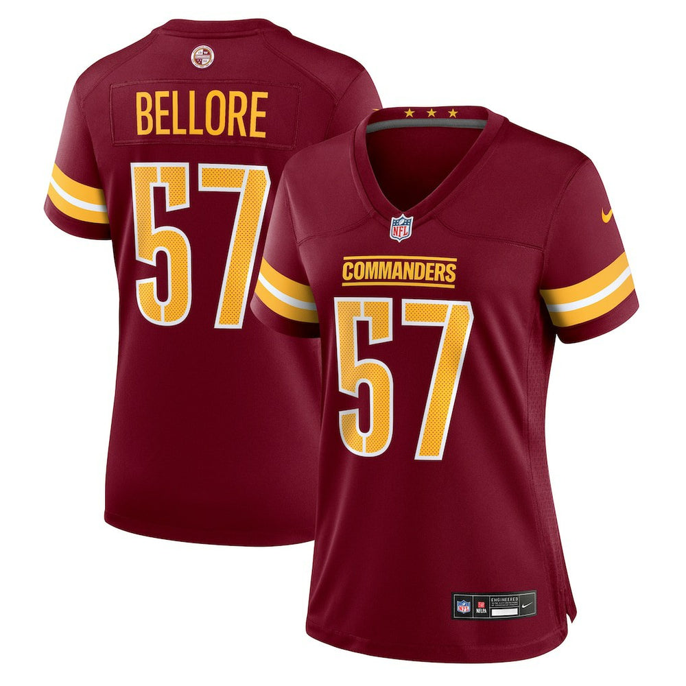 Nick Bellore  Women's Team Game Jersey - Washington Commanders